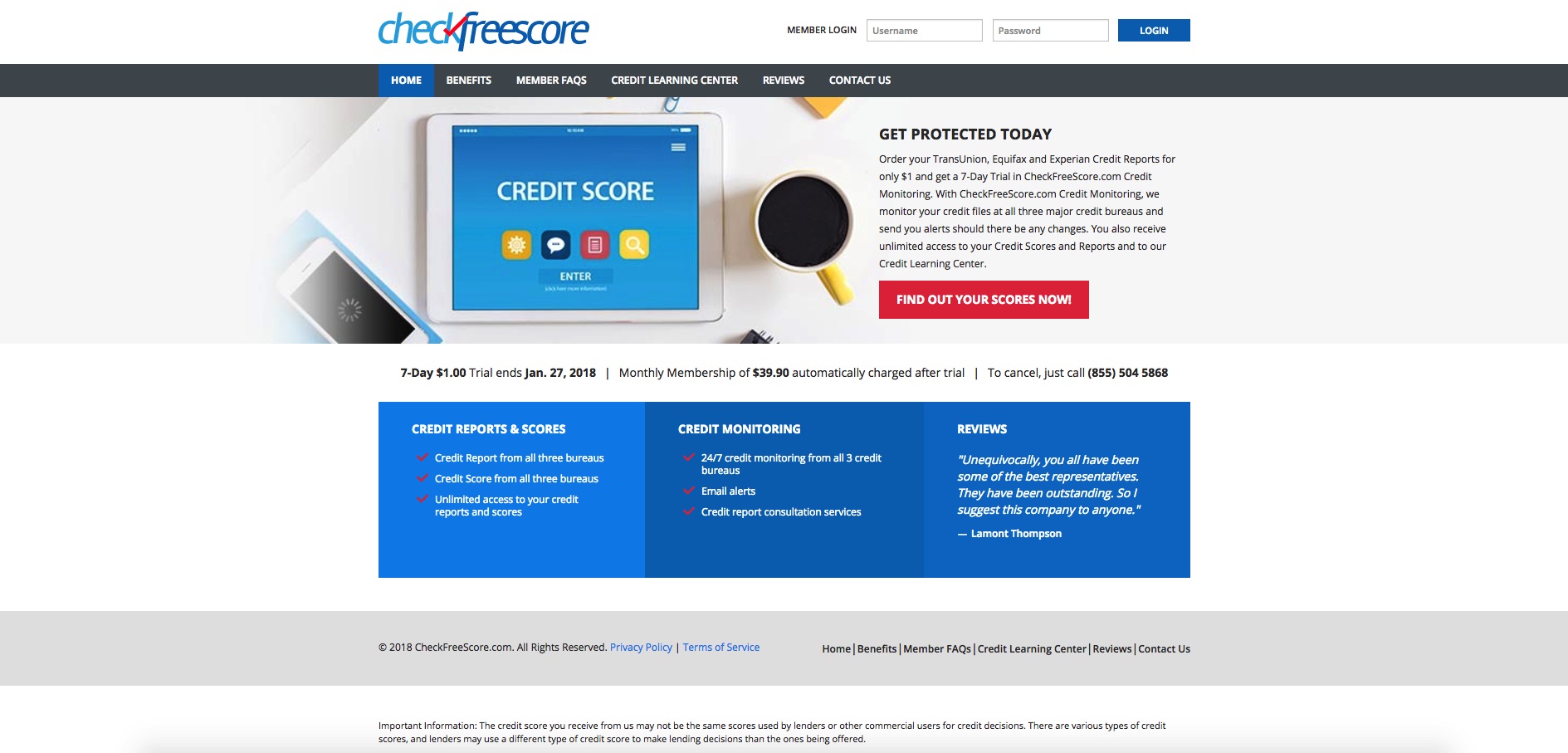 CheckFreeScore.com Review – Is it a SCAM?