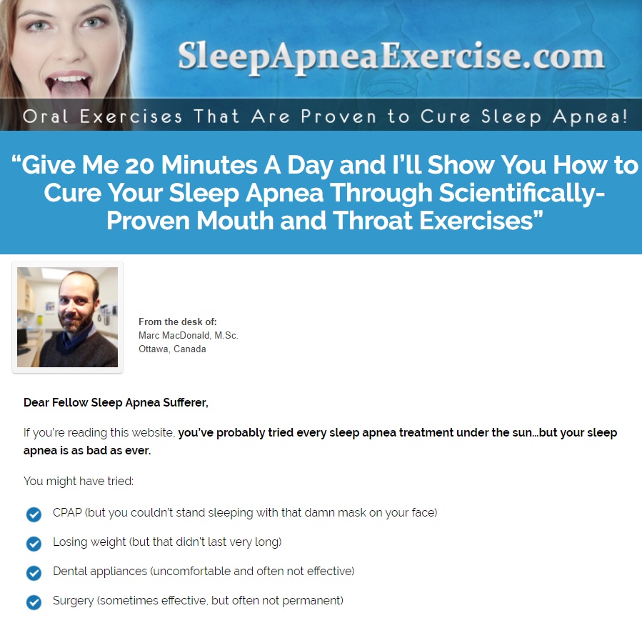 sleepapneaexercise.com - Sleep Apnea Exercise